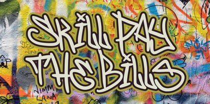 Kroasline Graffiti Font Poster 2