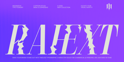 Rahext Font Poster 1