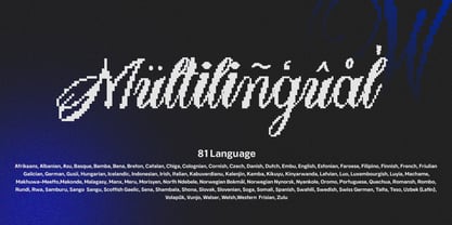 Larasati Pixelated Font Poster 10