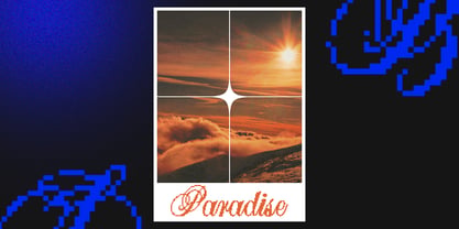 Larasati Pixelated Font Poster 8