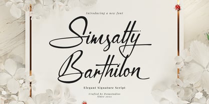 Simsalty Barthilon Font Poster 1