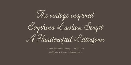 Serphina Lawliam Font Poster 2