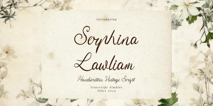 Serphina Lawliam Font Poster 1