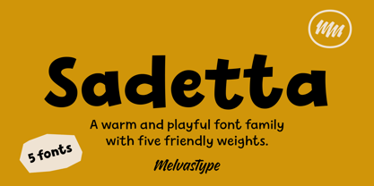 Sadetta Font Poster 1