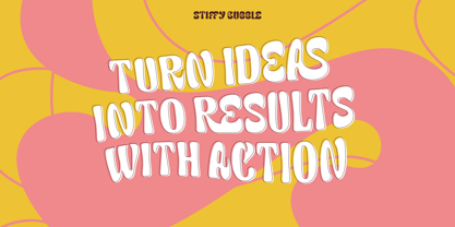 Stiffy Bubble Font Poster 9