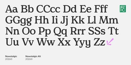 Nowstalgic Font Poster 11