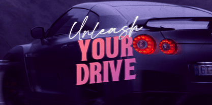 Super Gesture Font Poster 3