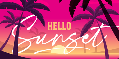 Super Gesture Font Poster 7