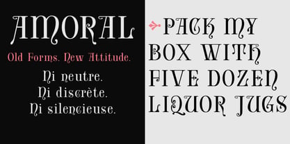 Amoral Font Poster 1