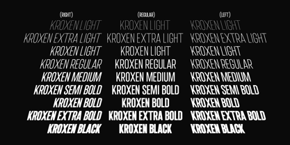 IT Kroxen Font Poster 2