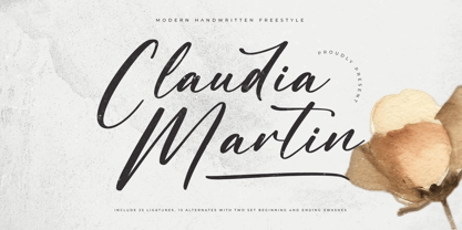 Claudia Martin Font Poster 1