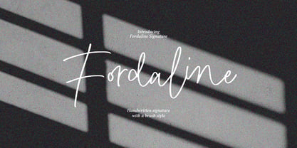 Fordaline Signature Font Poster 1