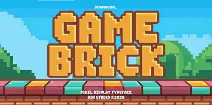Gamebrick Font Poster 1