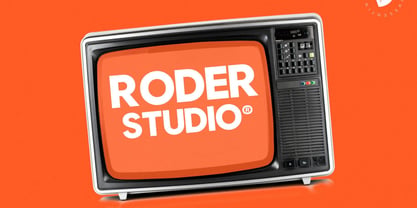 Roder Font Poster 3