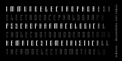 Hematite Font Poster 11
