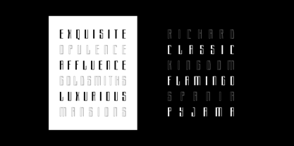 Hematite Font Poster 2