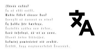 Hematite Font Poster 10
