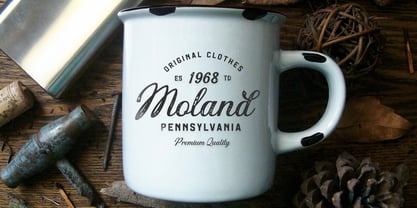Mountain Lake Font Poster 12