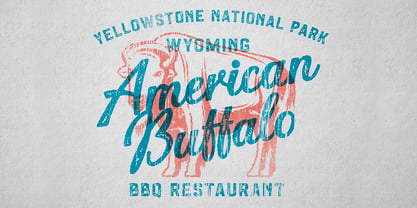 Mountain Lake Font Poster 8
