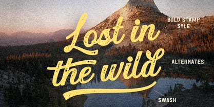 Mountain Lake Font Poster 4