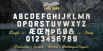 Mountain Lake Font Poster 14
