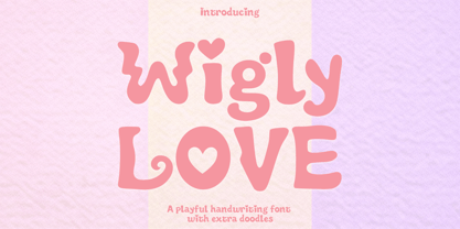 Wigly Love Font Poster 1