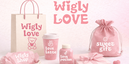 Wigly Love Font Poster 2