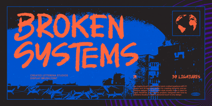 Broken System Font Poster 1