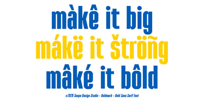 Boldmark Font Poster 7