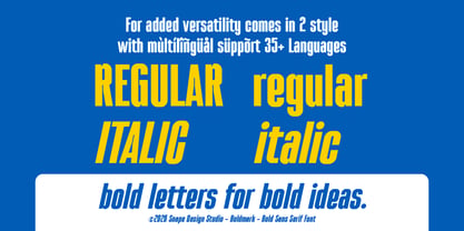 Boldmark Font Poster 6