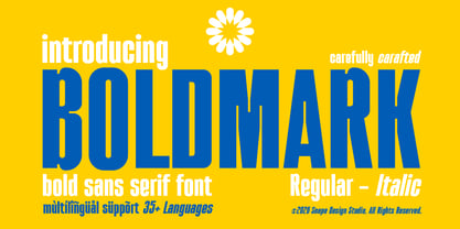Boldmark Font Poster 1