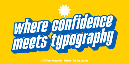 Boldmark Font Poster 8