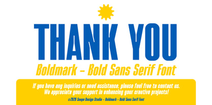 Boldmark Font Poster 12