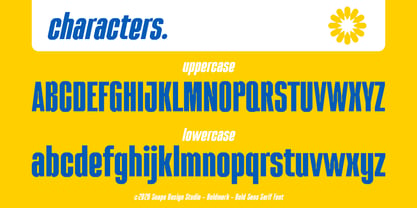 Boldmark Font Poster 3