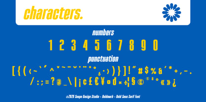 Boldmark Font Poster 4