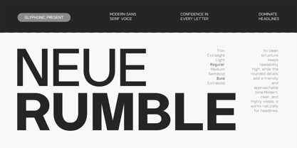 GC Neue Rumble Font Poster 1