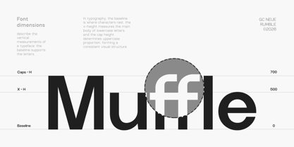 GC Neue Rumble Font Poster 9