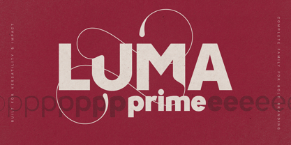 Luma Prime Font Poster 1