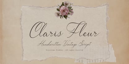 Claris Fleur Font Poster 1