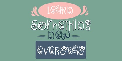 ZP Fanceeflowers Font Poster 7