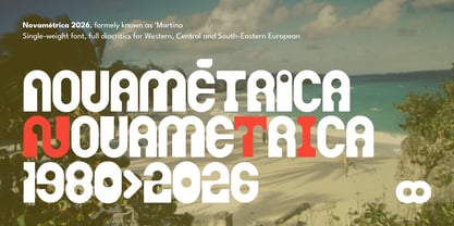 Novametrica Font Poster 1