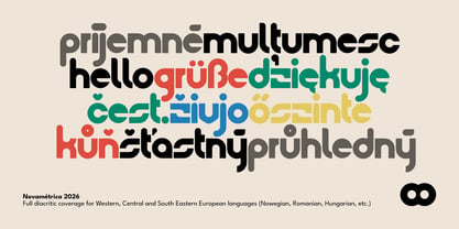 Novametrica Font Poster 4