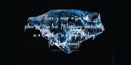 Night Shades Brush Font Poster 2