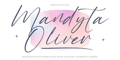 Mandyta Oliver Font Poster 1
