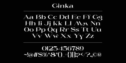Ginka Font Poster 8