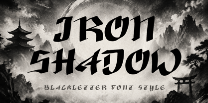 Iron Shadow Font Poster 1