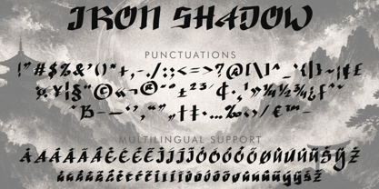 Iron Shadow Font Poster 5