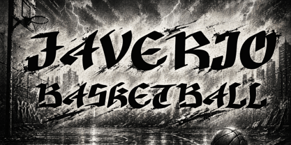 Iron Shadow Font Poster 3