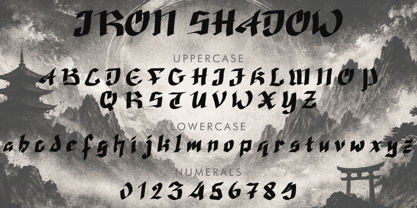 Iron Shadow Font Poster 4