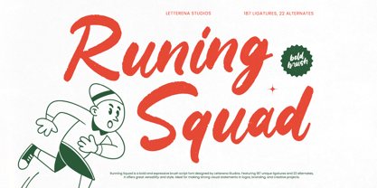 Runing Squad Font Poster 1